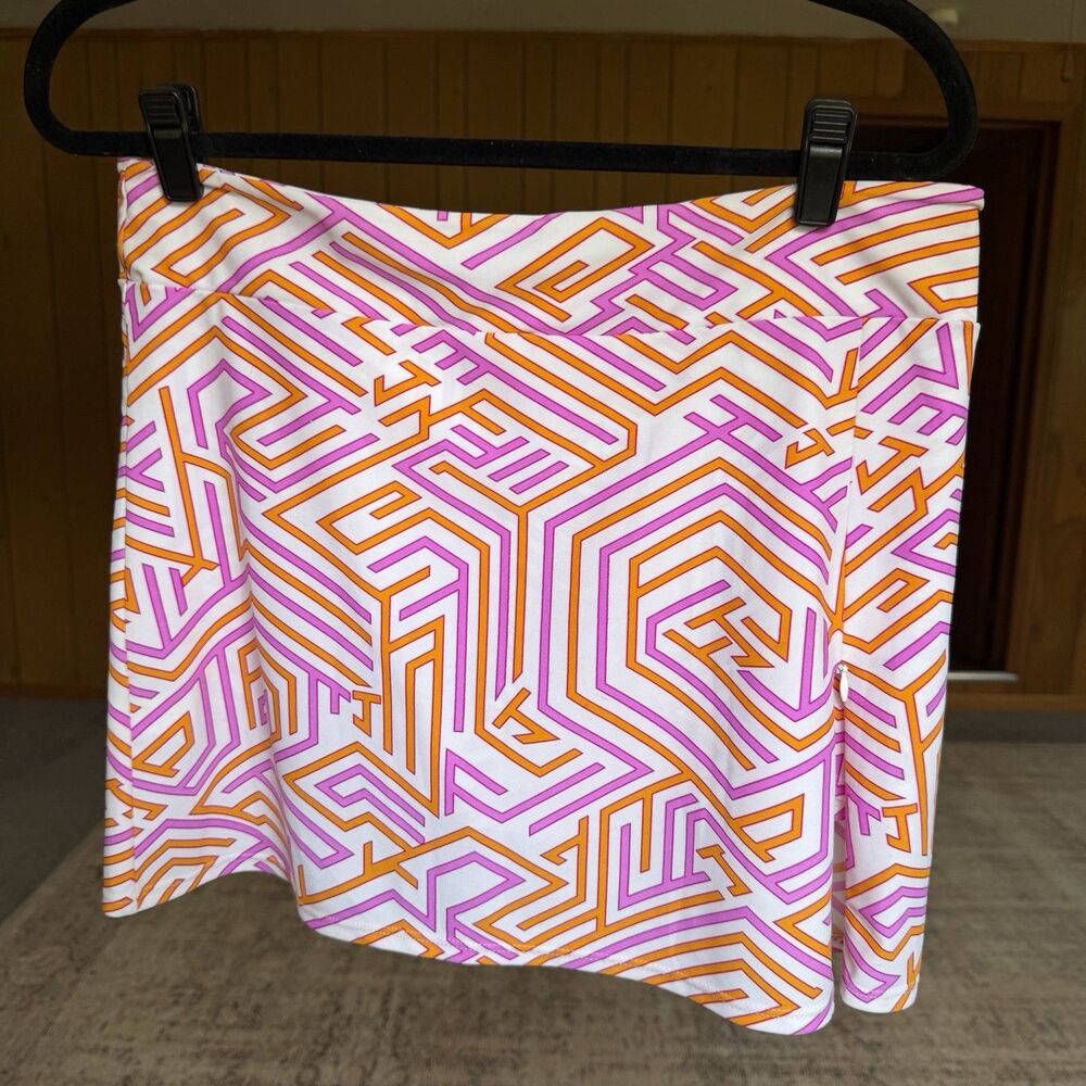 Jude Connally Naomi Geometric Skirt Skort Women's Medium Made in USA Shorts